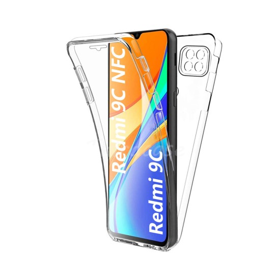 360º Silicon Case for Xiaomi Redmi 9C/10A Transparent